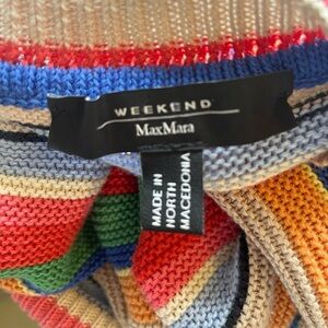 Max Mara Weekend  sweater  cotton multi stripe 34 chest 20 long  extremely good